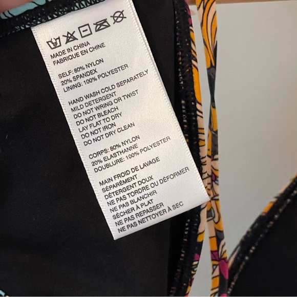 Out From Under Printed Triangle Racerback Bikini Top - Picture 5 of 5